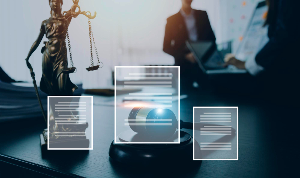 Office Desk and Monitor Setup